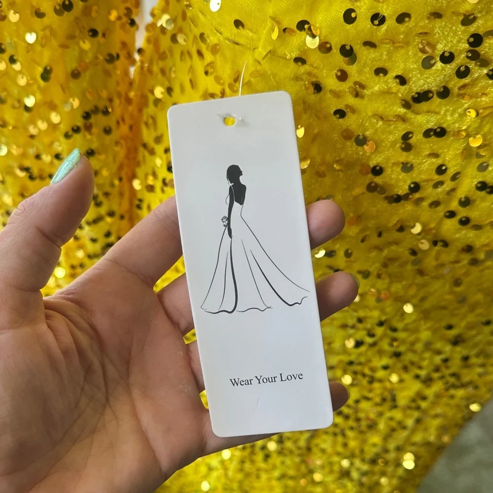 Luxurious Yellow Sequin Dress (NWT) - Picture 8 of 17